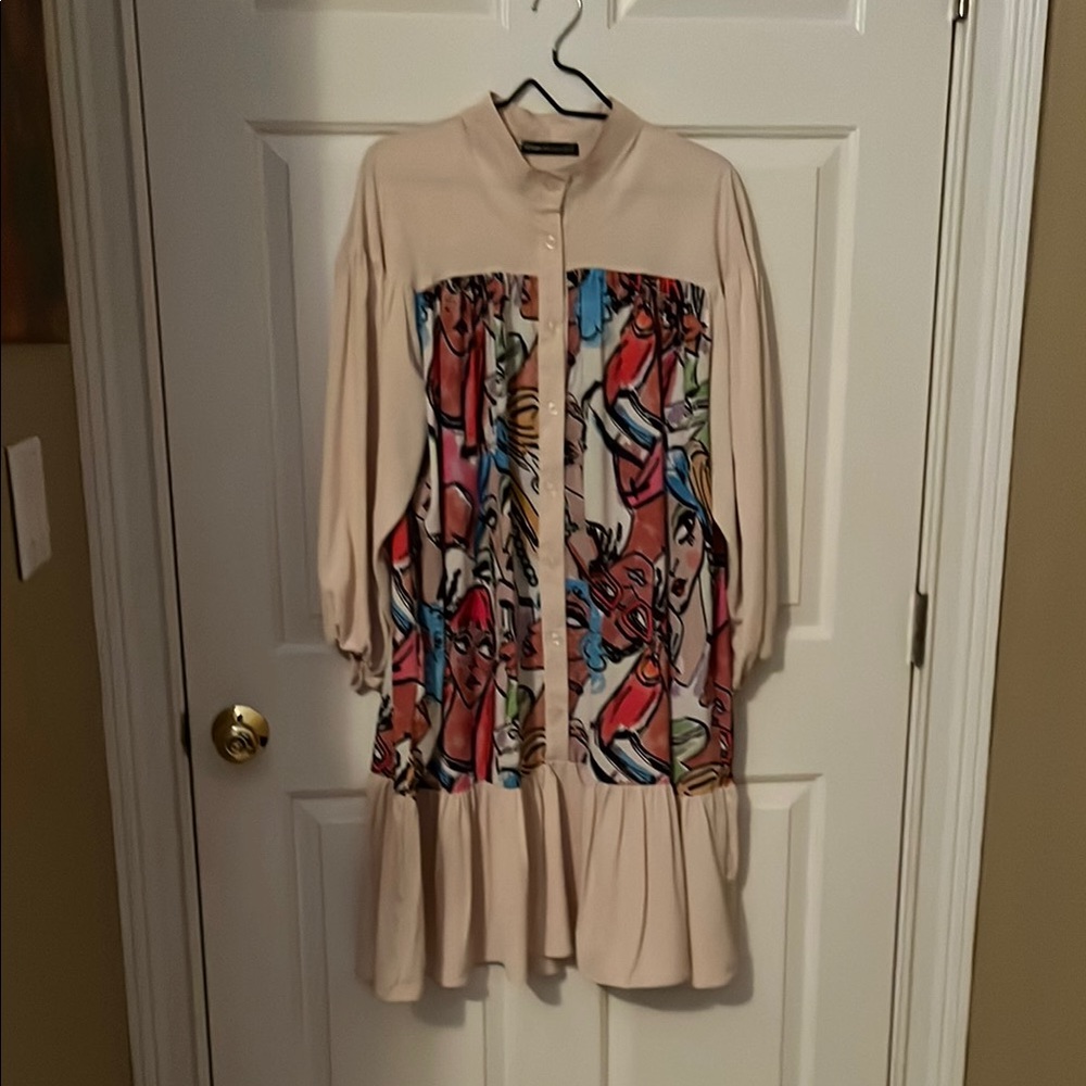 Haniqa Cream Button-Up Shirt